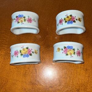 Ceramic napkin holders.  Set of four.